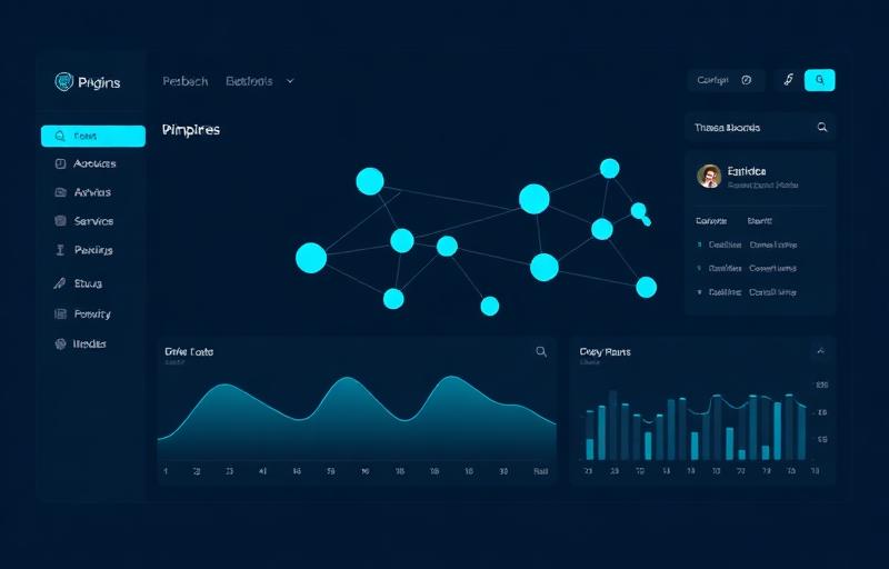 Dashboard interface showing connected nodes